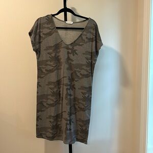 Camo tee shirt dress.  Vintage look and feel. Excellent shape. Size medium